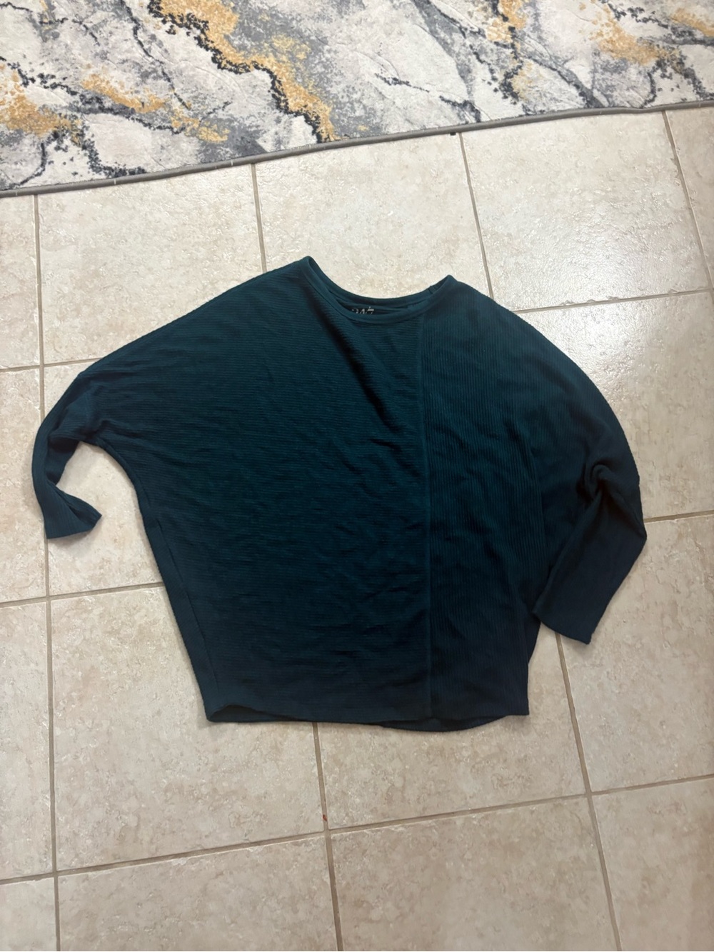 Maurices Teal Batwing Sleeve Pullover medium